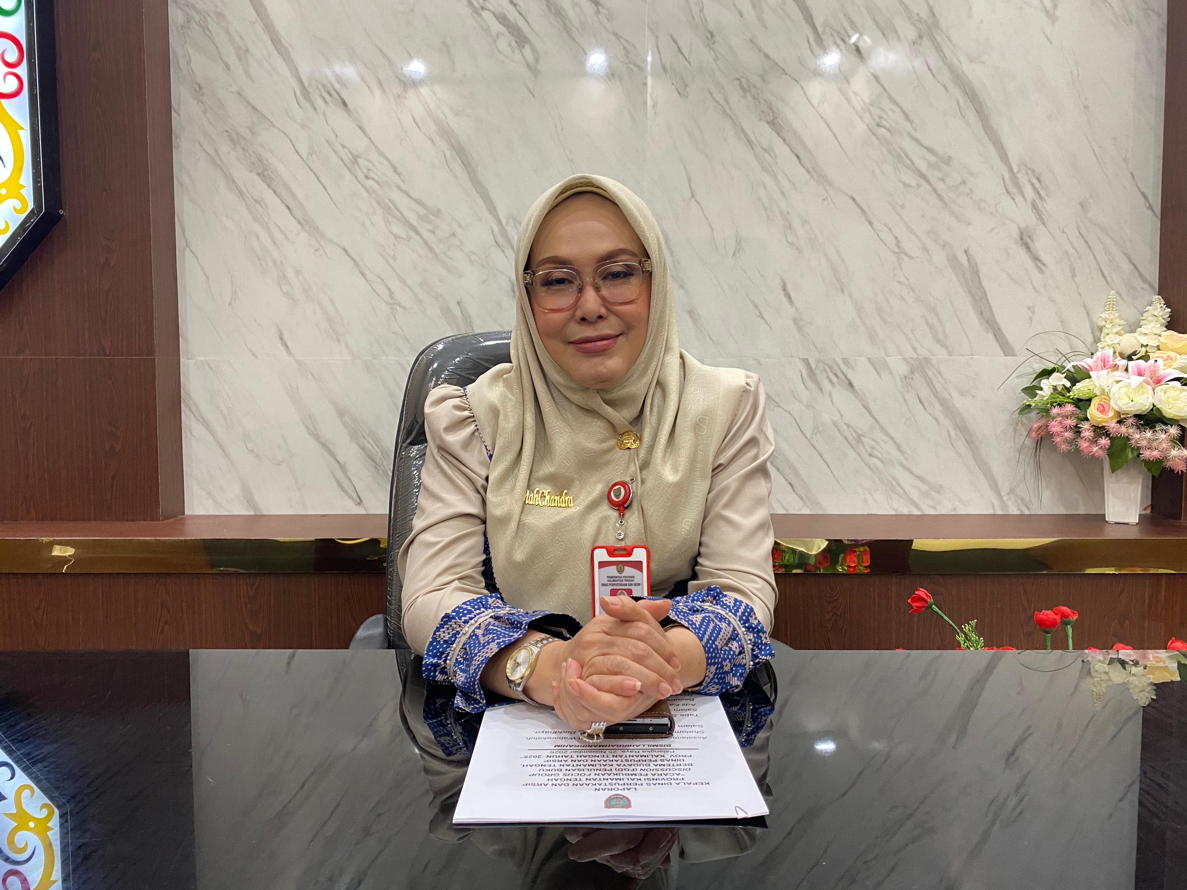 Kepala Dispursip Kalteng, Adiah Chandra Sari