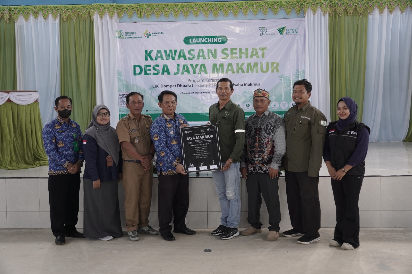 PT PUM dan LKC Dompet Duafa luncurkan kawasan sehat di Desa Jaya Makmur