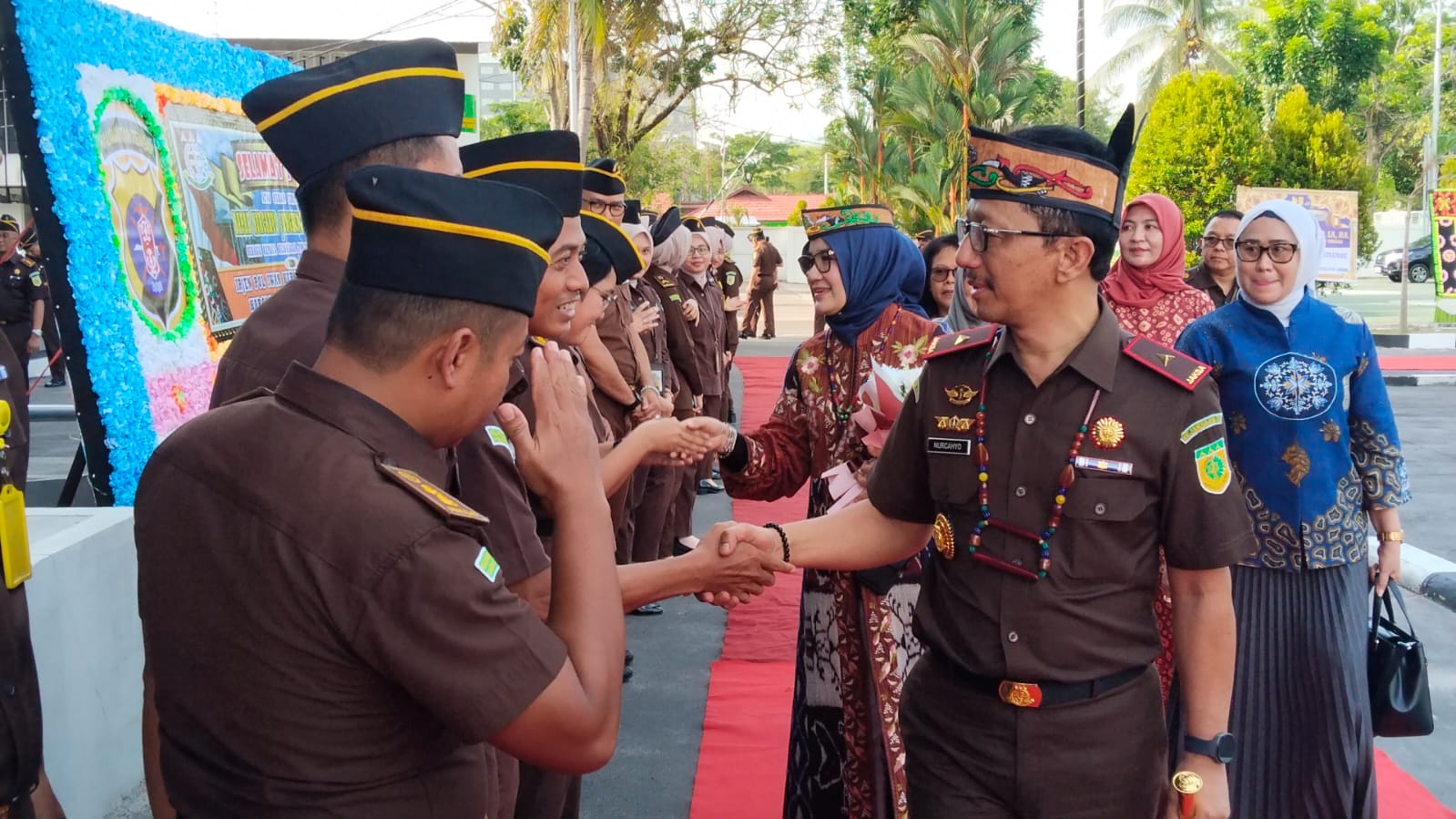 Kajati Kalteng yang baru tiba di Palangka Raya.HUMAS