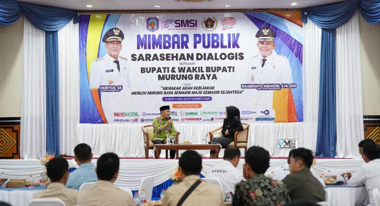 Paparan Wakil Bupati Murung Raya dalam acara Mimbar Publik.HUMAS