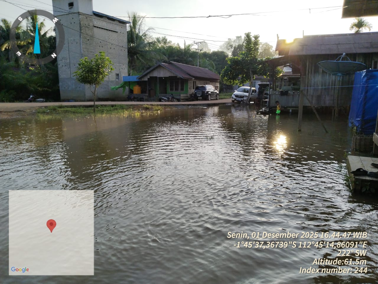 Banjir di Kotim.BPBD