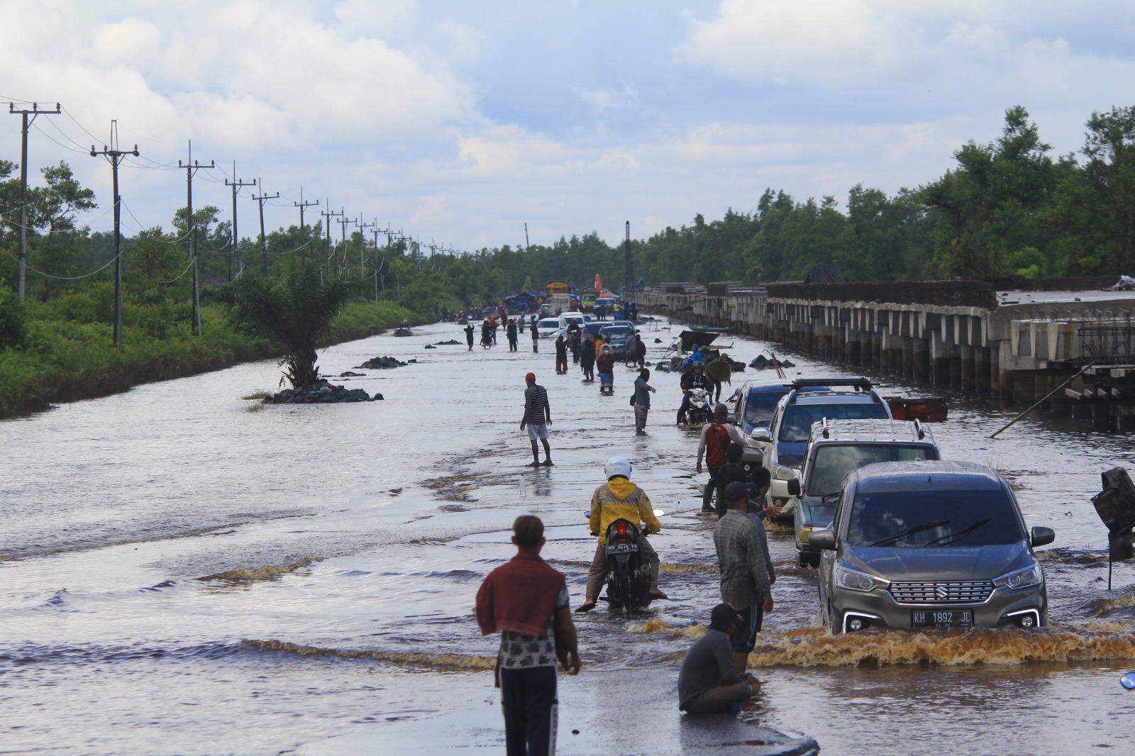 Banjir di Kalteng.DOK AGUS PRAMONO/KALTENG POS