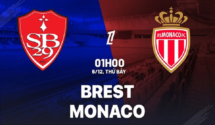 Stade Brestois bersiap menjamu AS Monaco di Stade Francis le Ble dalam laga lanjutan Ligue 1 2025/2026, Sabtu (6/12/2025) dini hari WIB. (Sumber: bongda24h.vn)