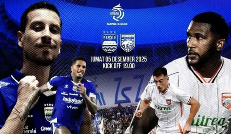 Persib Bandung Bersiap menjamu Borneo FC di Stadion GBLA dalam laga lanjutan kompetisi BRI Super League 2025/2026, Jumat (5/12/2025). (Sumber: Instagram @bluesejati33)