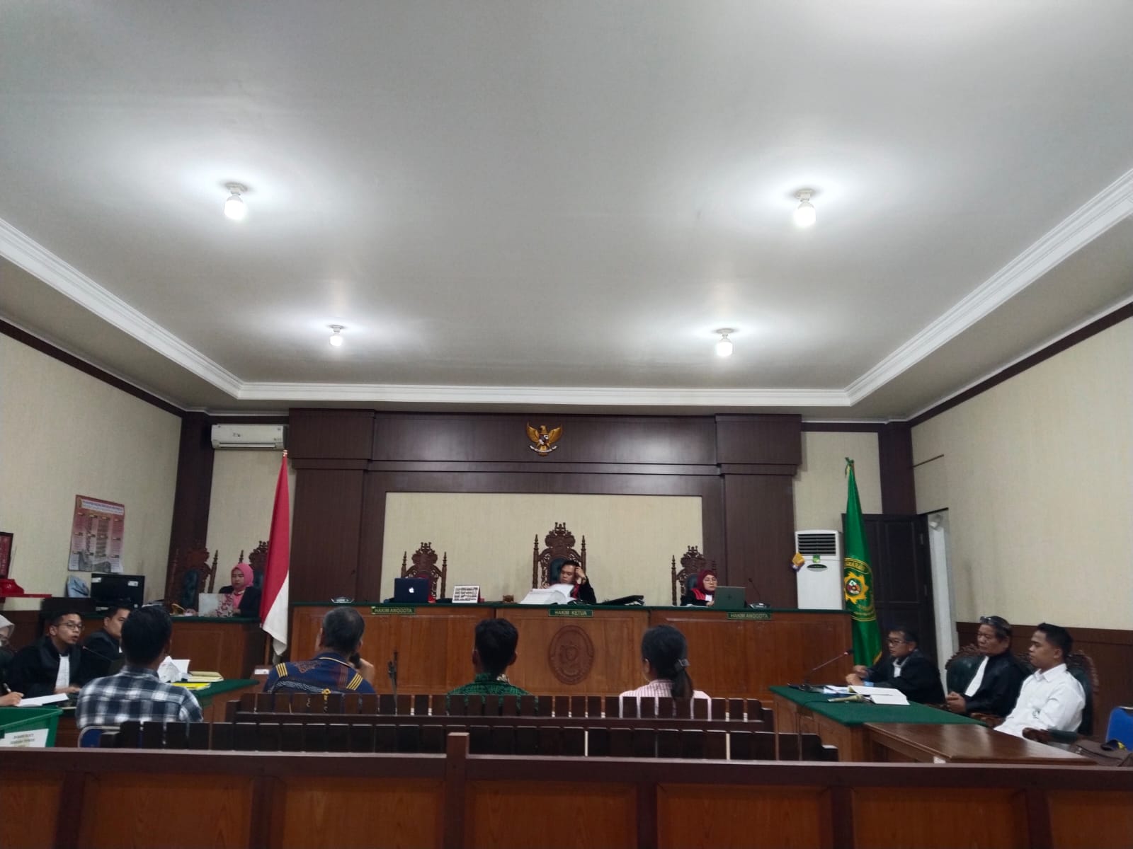 Suasana sidang dugaan korupsi Desa Tumbang Bahanei.AGUS JAYA/KALTENG POS