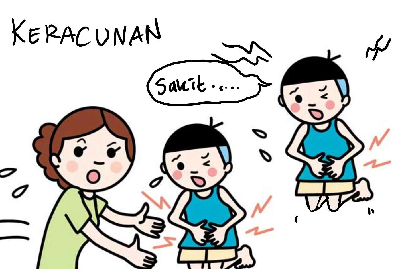 Ilustrasi keracunan.