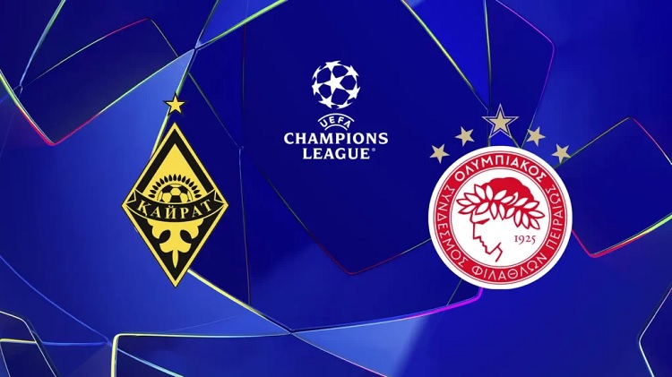 Kairat Almaty bersiap menyambut Olympiacos di Astana Arena, Kazakhstan dalam laga lanjutan UCL 2025/2026, Selasa malam (9/12/2025). (Sumber: kuponydarmowe.pl)