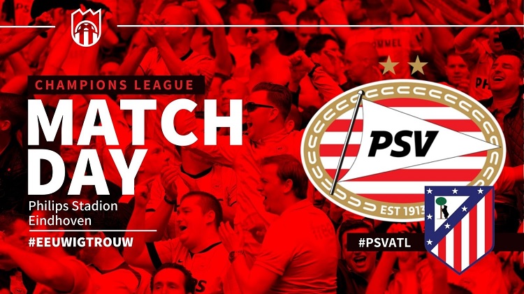 PSV Eindhoven bersiap menjamu Atletico Madrid di Philips Stadion dalam laga lanjutan UCL 2025/2026, Rabu (10/12/2025) dini hari WIB. (Sumber: supver-psv.nl)