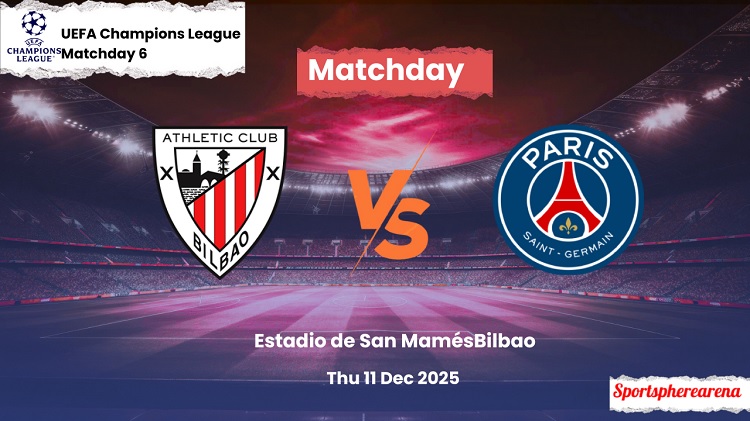 Athletic Bilbao Bersiap menjamu wakil Prancis PSG di Stadion San Mames dalam laga lanjutan UCL 2025/2026, Kamis (11/12/2025) dini hari WIB. (Sumber: sportspherearena.com)