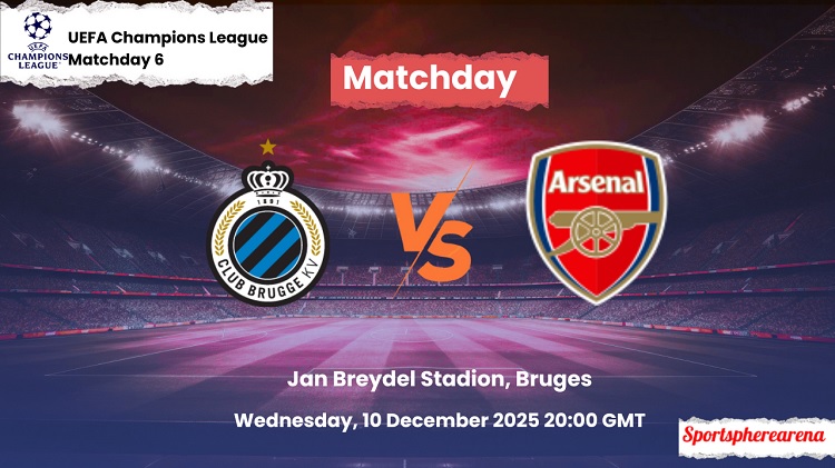 Club Brugge bersiap menjamu Arsenal di Jan Breydel Stadium dalam laga lanjutan UCL 2025/2026, Kamis (11/12/2025) dini hari WIB. (Sumber: sportspherearena.com)