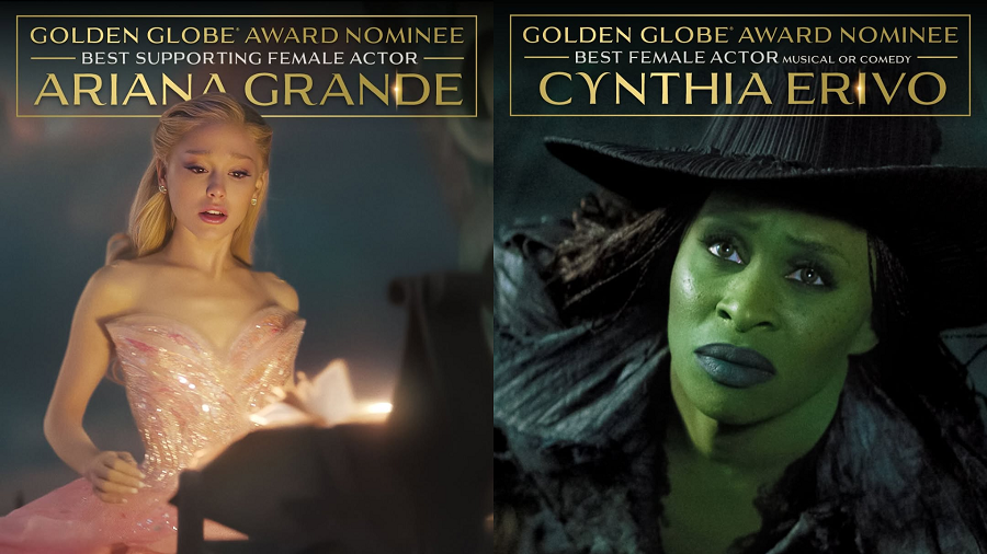 Ariana Grande dan Cynthia Erivo. IG : @wickedmovie