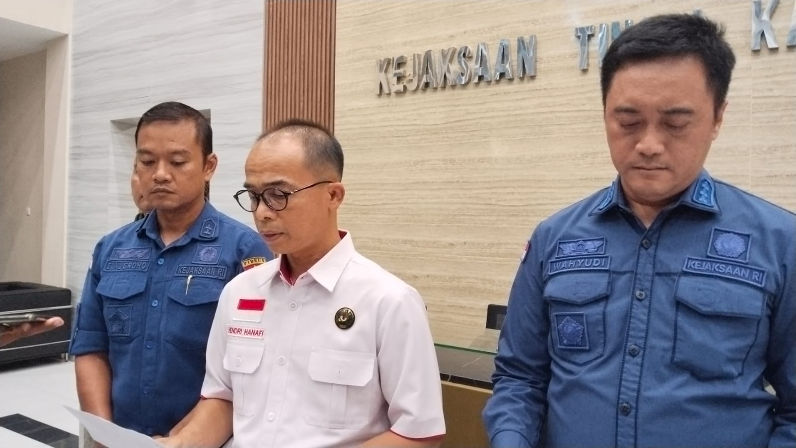 Asisten Bidang Intelijen Kejati Kalteng Hendri Hanafi