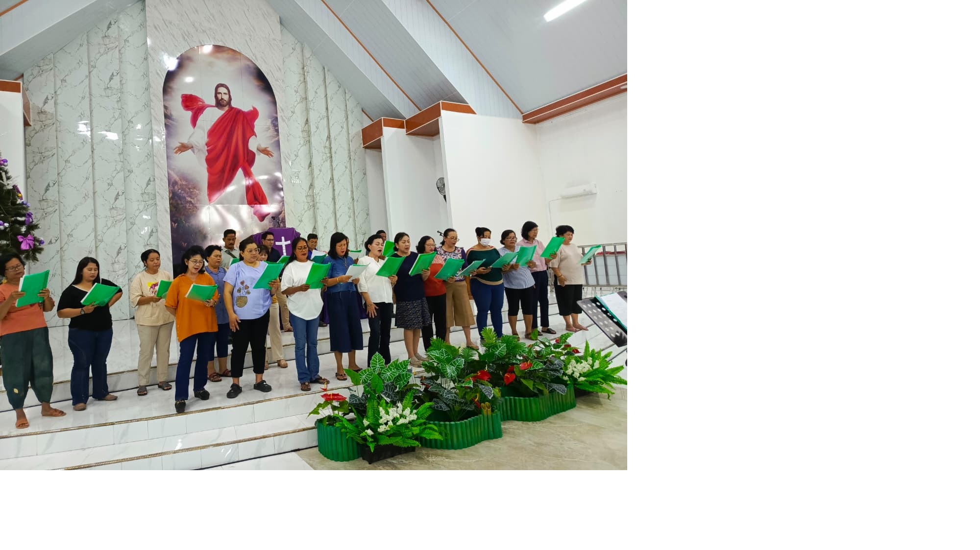 Persiapan Ibadah dan perayaan Natal Sepang Simin