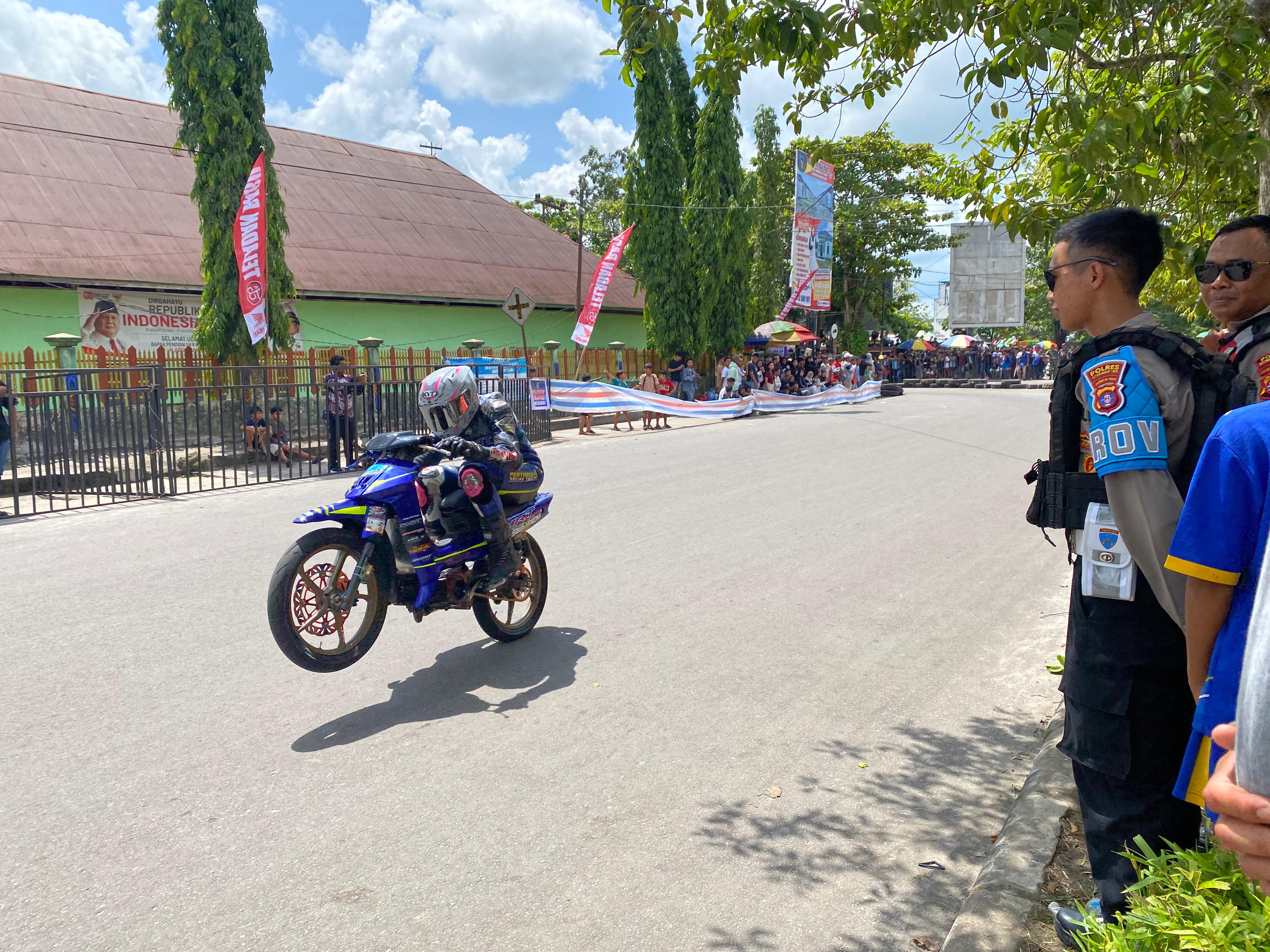 Ajang Motorprix Kotim Open Road Race 2025 memasuki fase kualifikasi.MIFTAH/KALTENG POS
