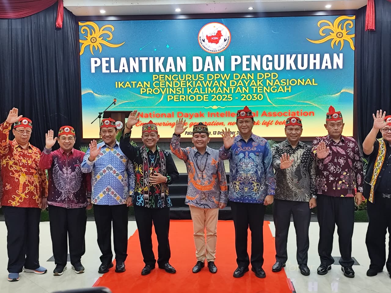 Pengukuhan pengurus DPW dan DPD ICDN Kalteng dihadiri Forkopimda.NOVIA/KALTENG POS
