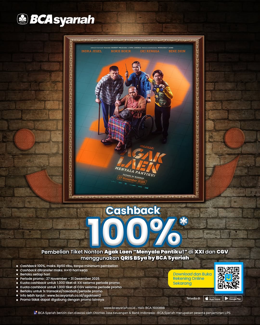 Film Agak Laen : Menyala Pantiku tembus 7 juta penonton. IG : @pilem.agak.laen