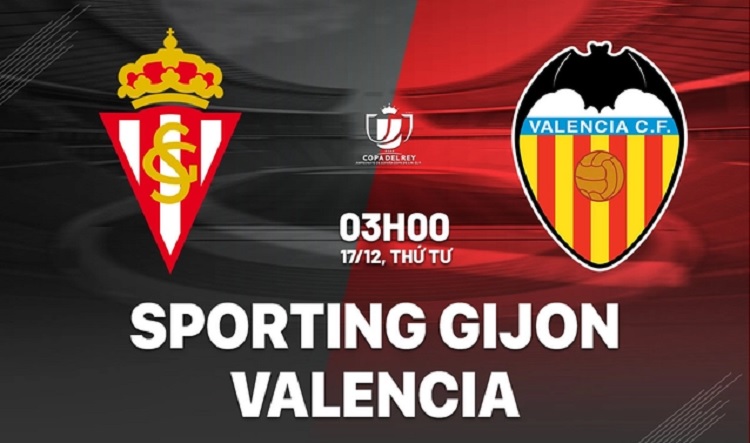 Sporting Gijon bersiap menjamu Valencia di Stadion El Molinon dalam laga lanjutan Copa del Rey 2025/2026, Rabu (17/12/2025) dini hari WIB. (Sumber: bongda24h.vn)