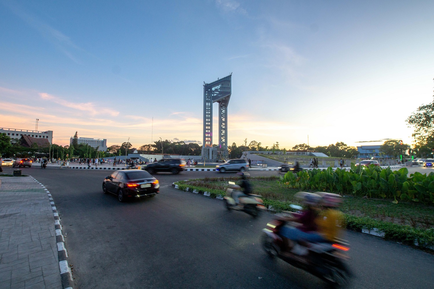 Bundaran Besar kota Palangka Raya, Provinsi Kalteng.