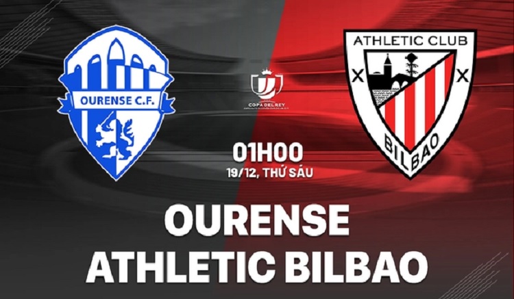 Ourense CF bersiap menjamu Athletic Bilbao di Estadio O Couto dalam laga lanjutan Copa del Rey 2025/2026, Jumat (19/12/2025) dini hari WIB. (Sumber: bongda24h.vn)