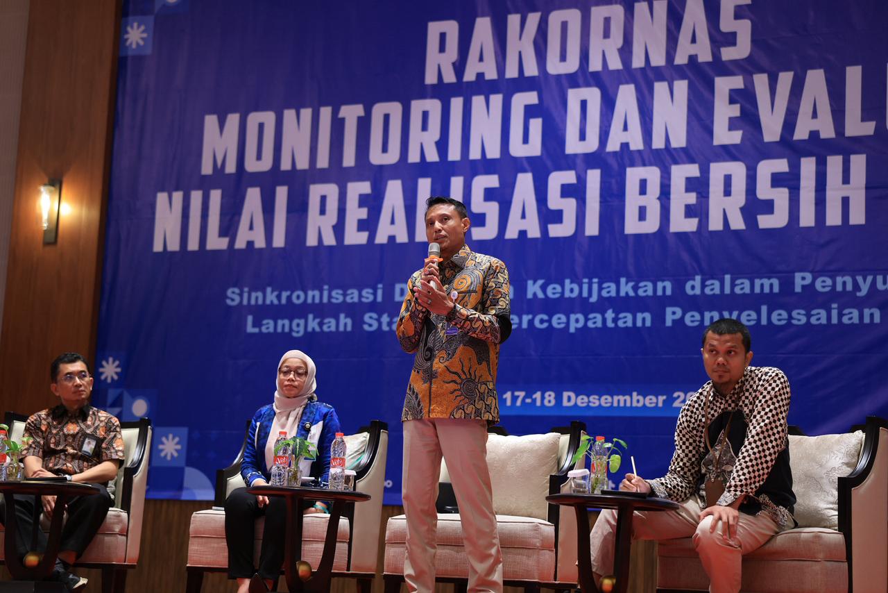 LPDB bersama Kemenkop rakornas penyelesaian NRB dana bergulir.HUMAS