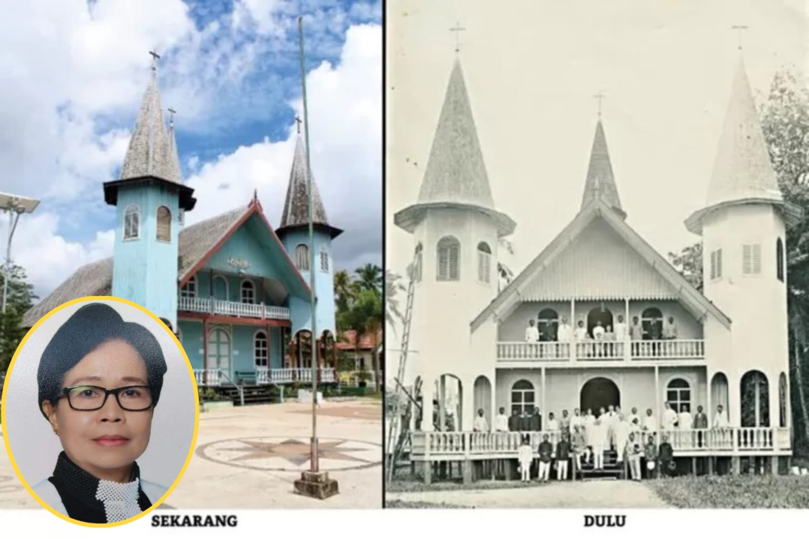 Pdt. Dr. Simpon F. Lion, M.Th dan GKE Mandomai.