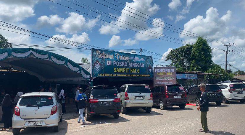 Posko haul 5 rajab sekumpul di Sampit.MIFTAH/KALTENGPOS.JAWAPOS.COM