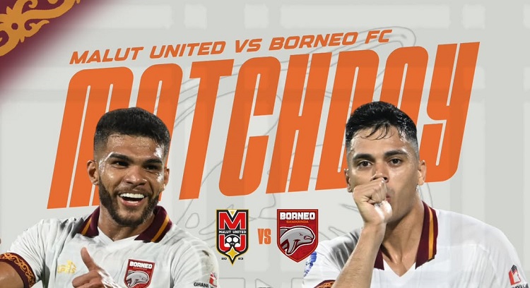 Malut United bersiap menjamu Borneo FC di Stadion Kie Raha dalam laga tunda BRI Super League 2025/2026, Minggu (28/12/2025). (Sumber: Instagram @borneofcnews)
