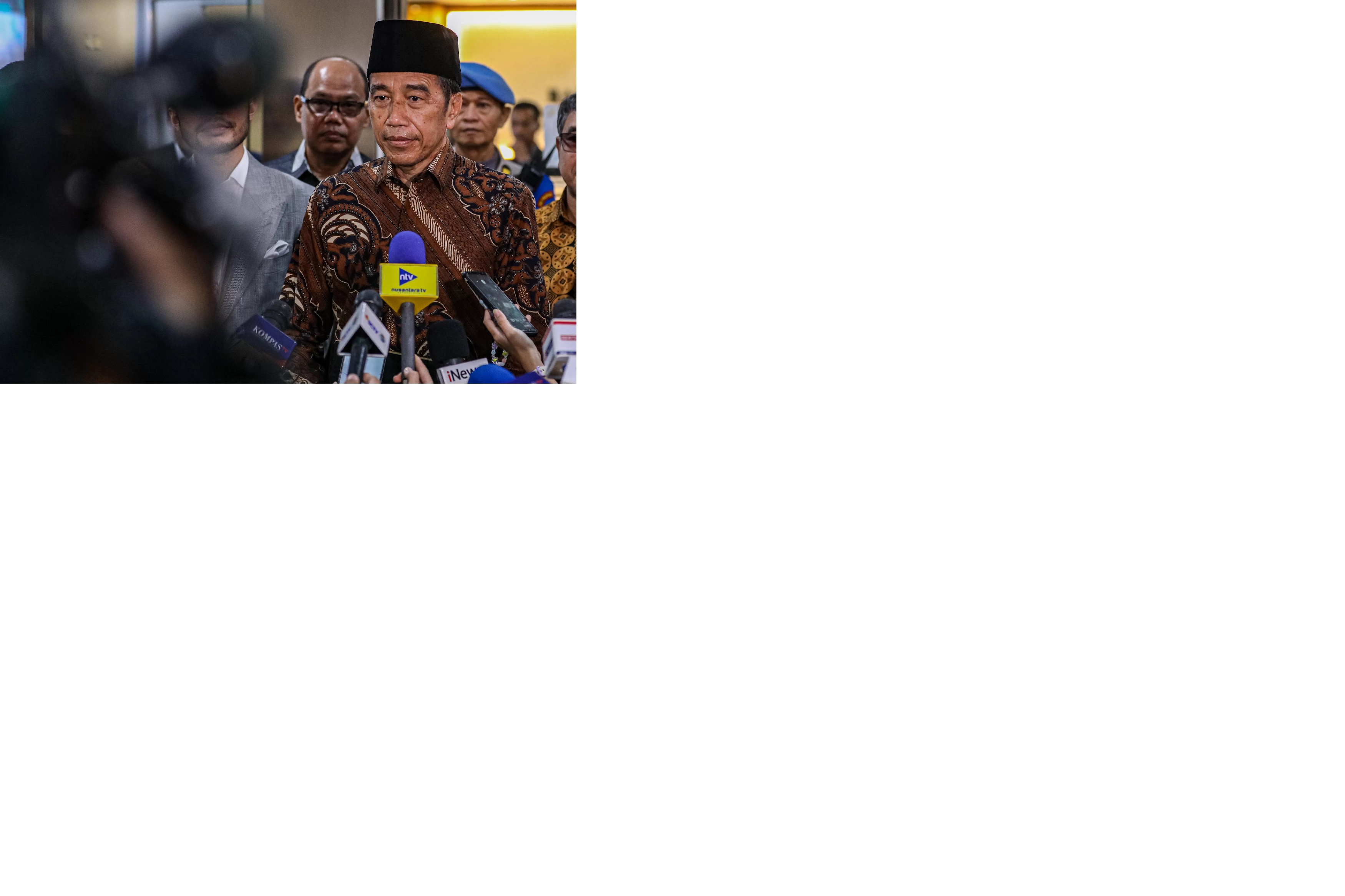 Presiden Jokowi saat di Bareskrim Polda Metro Jaya, beberapa waktu lalu