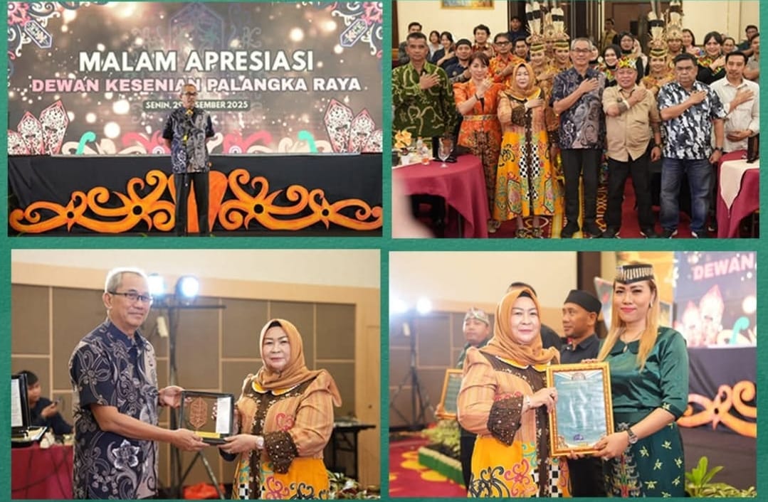 Rangkaian acara Malam Anugerah DKPR di Ball Room Hotel Bestwestern Palangka Raya, belum lama ini