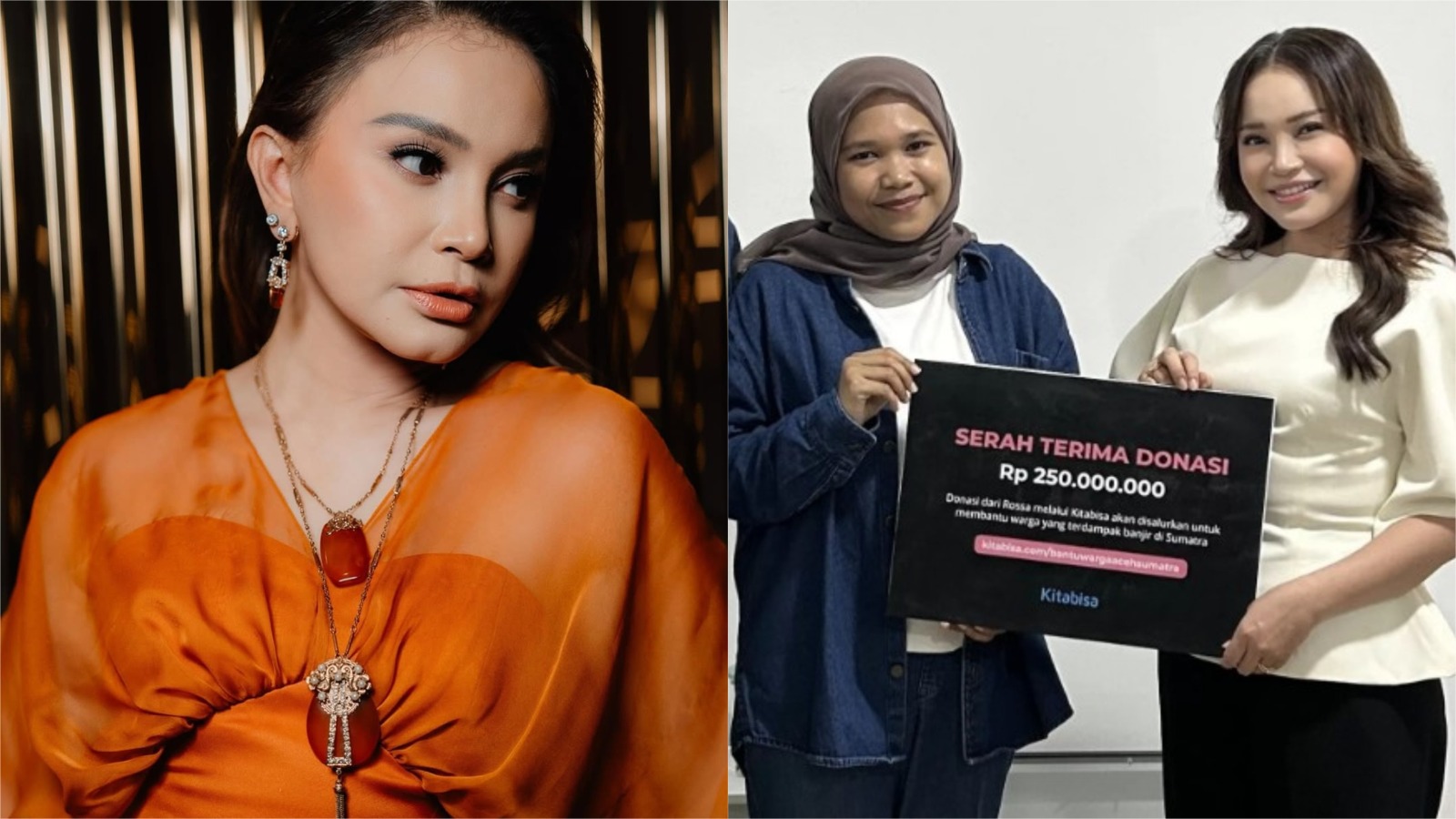 Zakat mal Rossa disalurkan untuk membantu korban bencana banjir di Sumatera. IST