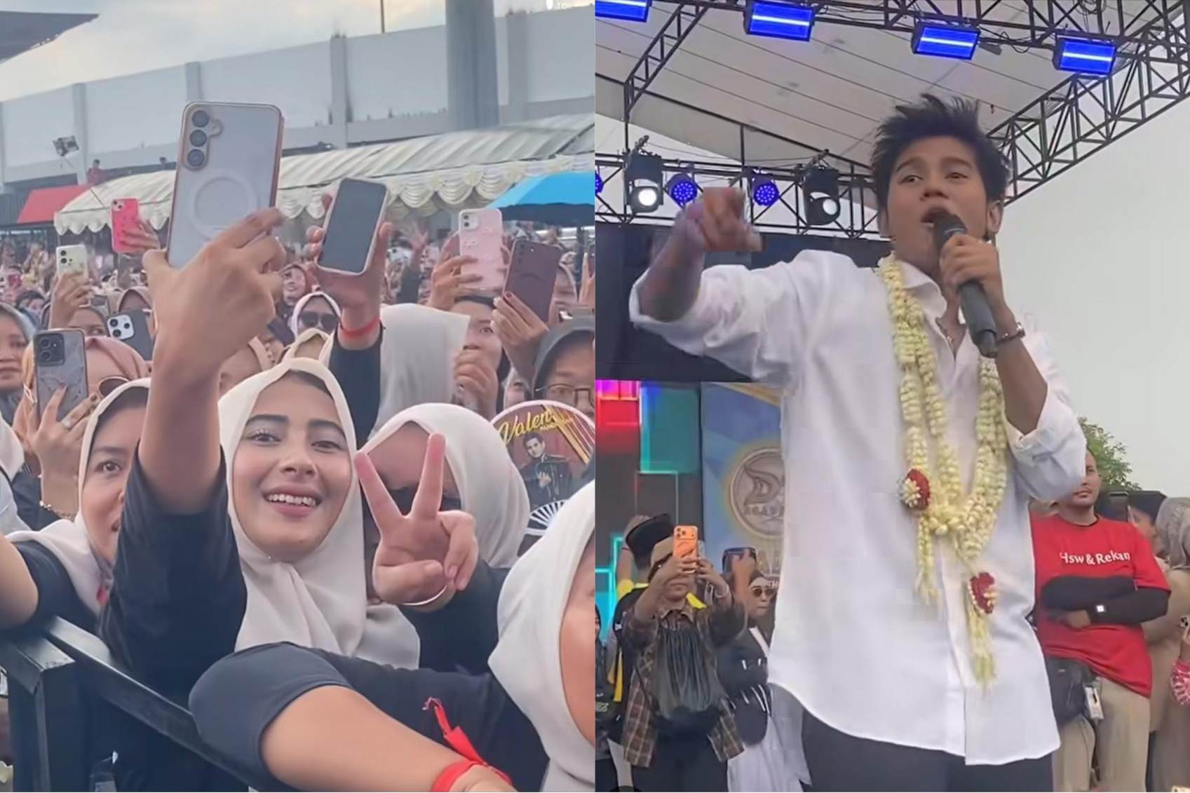 Veln disambut meriah setiba di kampung halaman.SCREEN VIDEO