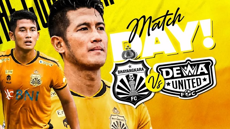 Bhayangkara FC bersiap menjamu Dewa United di Stadion Sumpah Pemuda dalam laga lanjutan BRI Super League 2025/2026, Senin (05/01/2026). (Sumber: Instagram @bhayangkarafc)