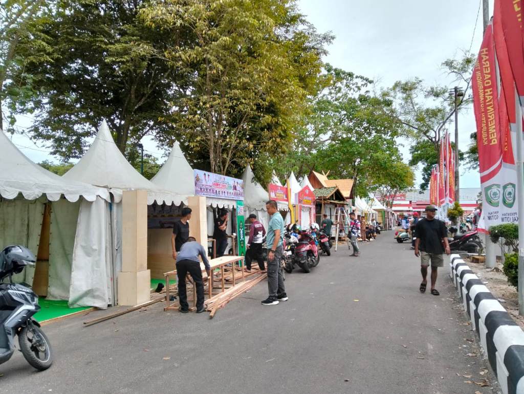 Persiapan Sampit Expo 2026. MIFTAH/KALTENGPOS.JAWAPOS
