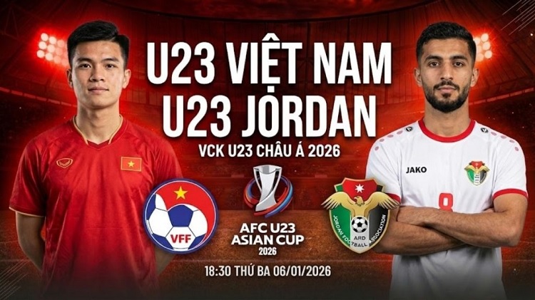 Vietnam U23 dan Yordania U23 akan saling berhadapan pada laga pembuka penyisihan Grup A AFC Asian Cup U23 2026 di Stadion King Abdullah Sports City, Selasa (06/01/2026). (Sumber: tintuc.tv360.vn)