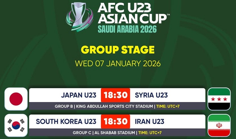 Korsel U23 siap menjajal kekuatan Iran U23 pada laga pembuka Grup C Piala Asia U23 AFC 2026 di Stadion Al Shabab FC Arena, Riyadh, Rabu (07/01/2026). (Sumber: Instagram @aseanfootballnews)