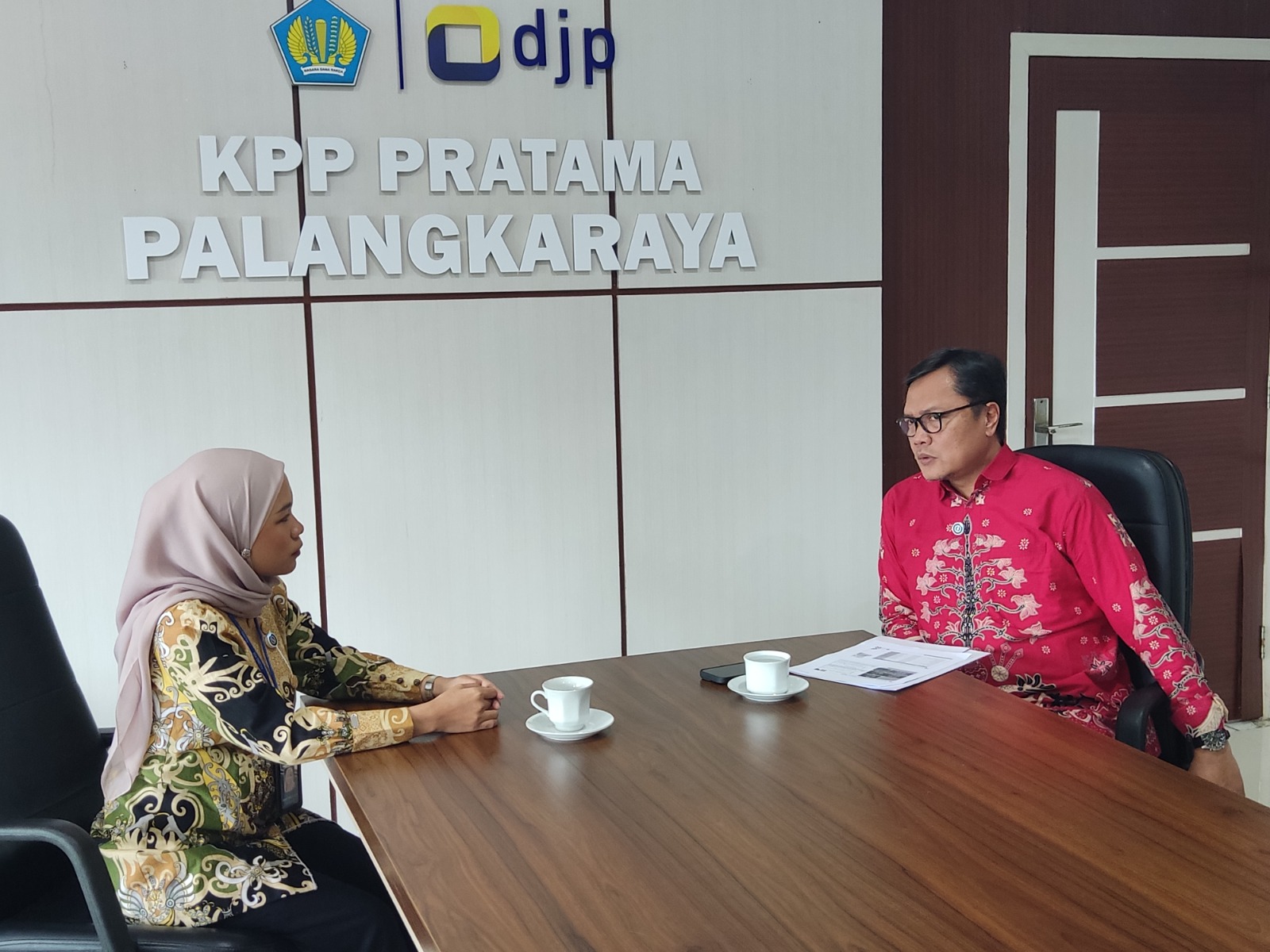 Kepala KPP Pratama Palangka Raya Yusan Jubiantara dalam Podcast Ruang Redaksi.ARIEF PRATHAMA/KALTENG POS
