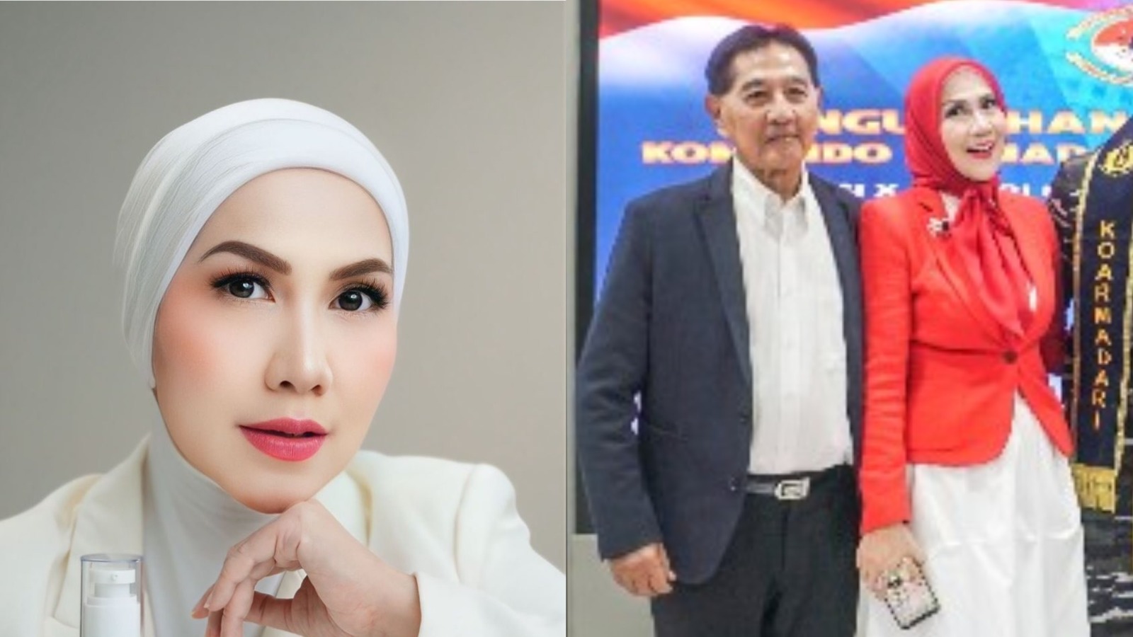 Venna Melinda dan foto kenangan saat bersama almarhum. IG : @vennamelindareal
