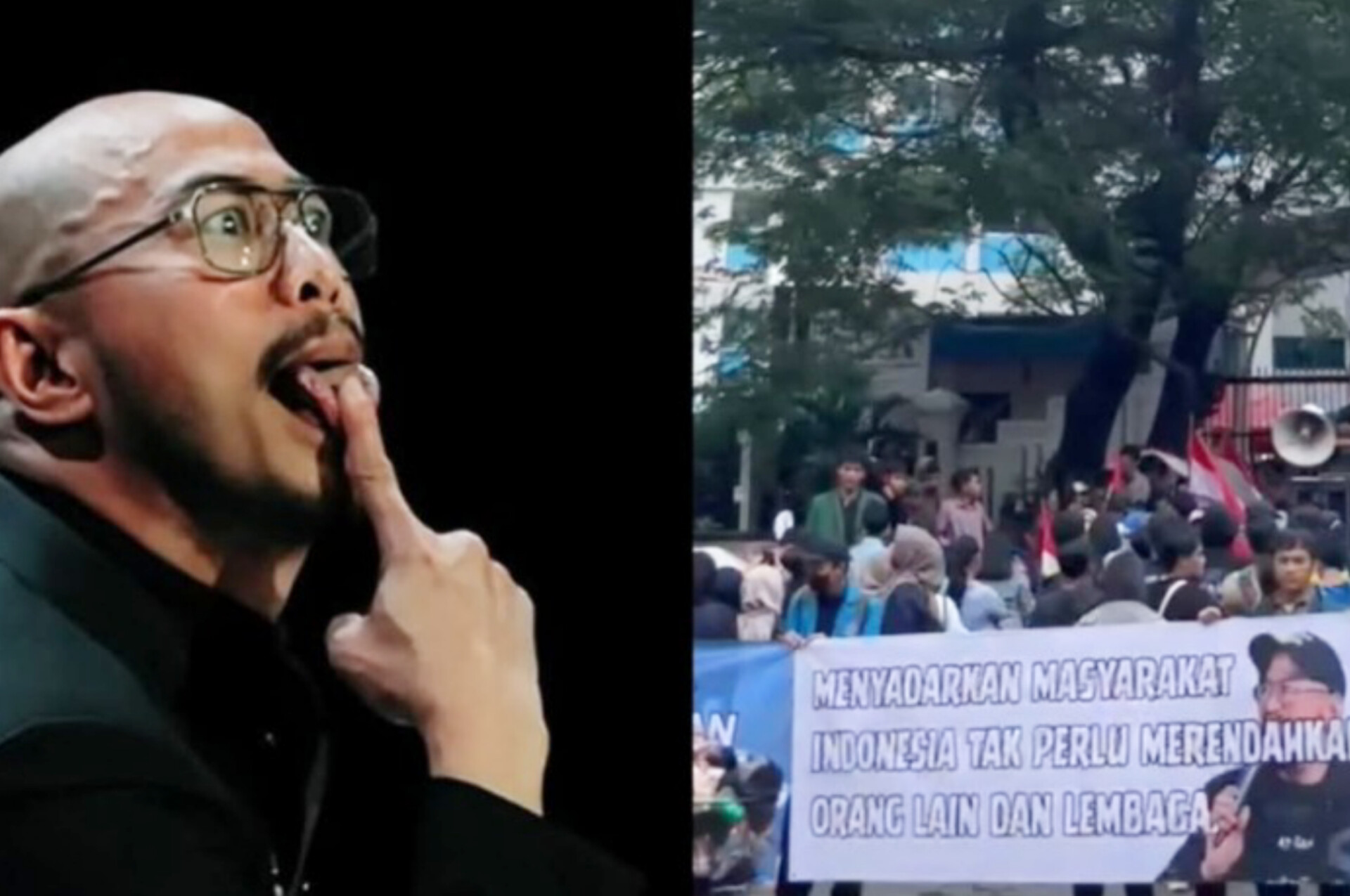 Menyoroti komika Pandji Pragiwaksono yang dilaporkan ke polisi. INSTAGRAM UNDERCOVER.ID