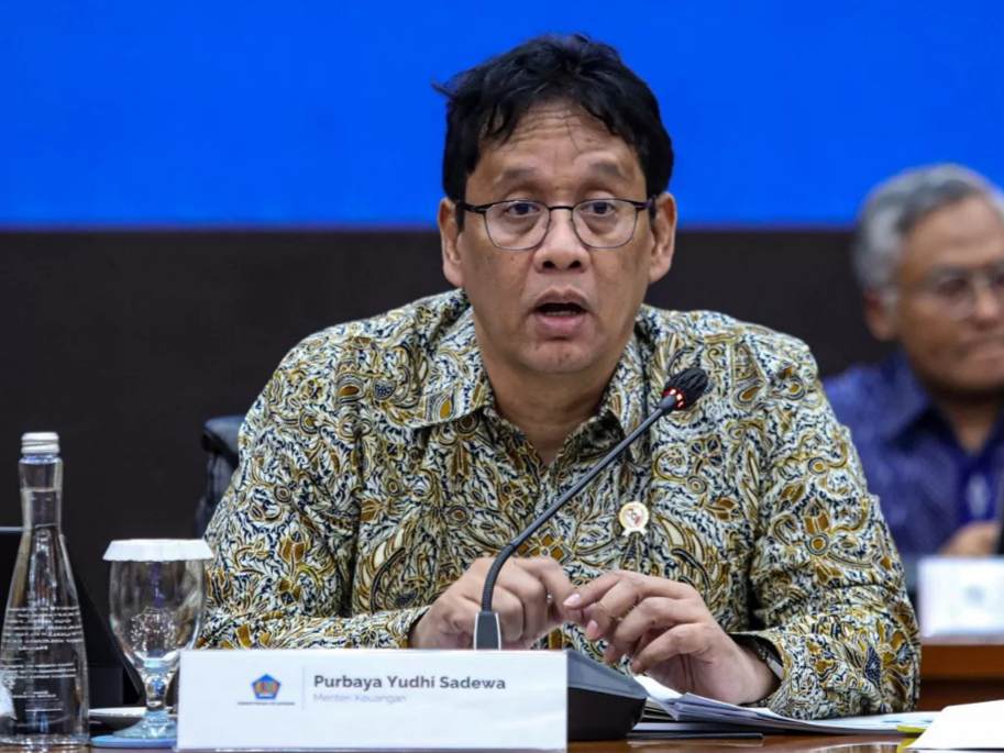Menteri Keuangan Purbaya Yudhi Sadewa memberikan paparan saat konferensi pers APBN KiTa di Jakarta, Kamis (8/1/2026). (Salman Toyibi/Jawa Pos)