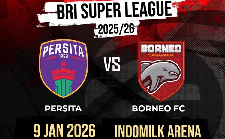 Persita Tangerang bersiap menjamu Borneo FC di Stadion Indomilk Arena dalam laga lanjutan BRI Super League 2025/2026, Jumat (09/01/2026). (Sumber: Instagram @komunitastangerang)