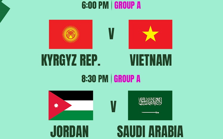 Yordania U23 akan bentrok dengan Arab Saudi U23 pada matchday 2 penyisihan grup Piala Asia AFC U23 2026, Jumat (09/01/2026). (Sumber: Instagram @arianatelevision)