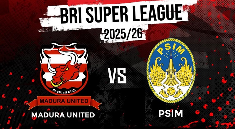 Madura United bersiap menjamu PSIM Yogyakarta di Stadion Gelora Ratu Pamelingan dalam laga lanjutan BRI Super League 2025/2026, Sabtu (10/01/2026). (Sumber: Instagram @komunitasjogja)