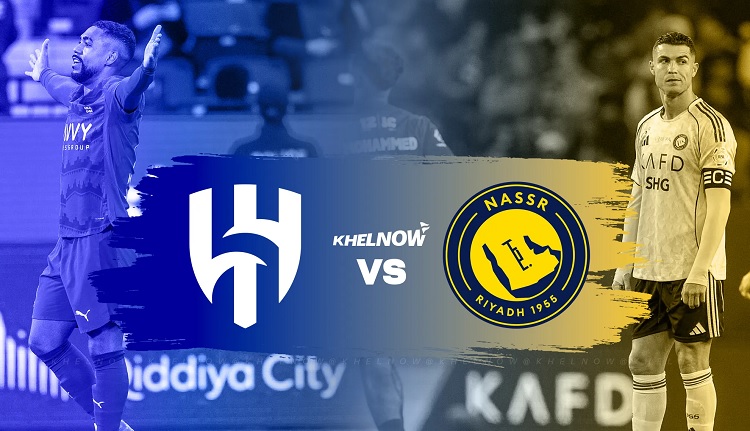 Al Hilal ditantang Al Nassr dalam laga lanjutan Saudi Pro League 2025/2026 yang digelar di Kingdom Arena, Riyadh, Selasa (13/01/2026) dini hari WIB. (Sumber: khelnow.com)