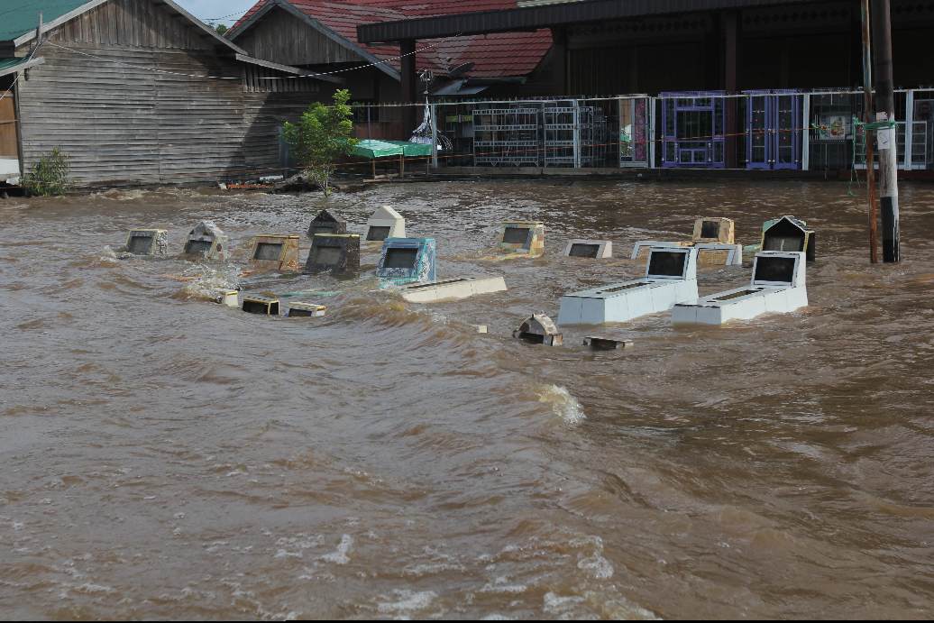 Ilustrasi banjir.DOK AGUS PRAMONO/KALTENGPOS.JAWAPOS.COM