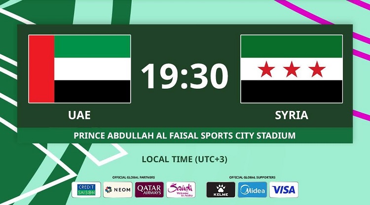 UEA U23 akan menjajal kekuatan Suriah U23 dalam laga pemungkas penyisihan Grup B Piala Asia U23 AFC 2026 di Prince Abdullah al-Faisal Stadium, Selasa (13/01/2026). (Sumber: Instagram @afcasiancup)