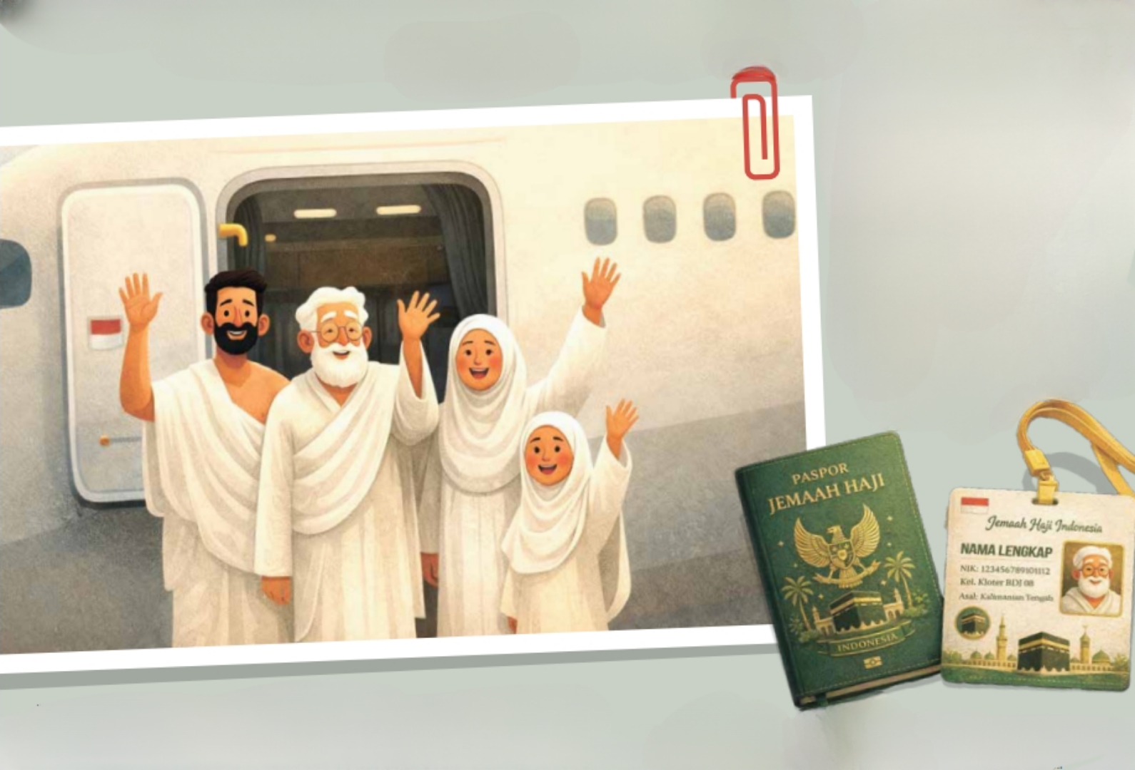 Ilustrasi keberangkatan jemaah haji. KALTENG POS