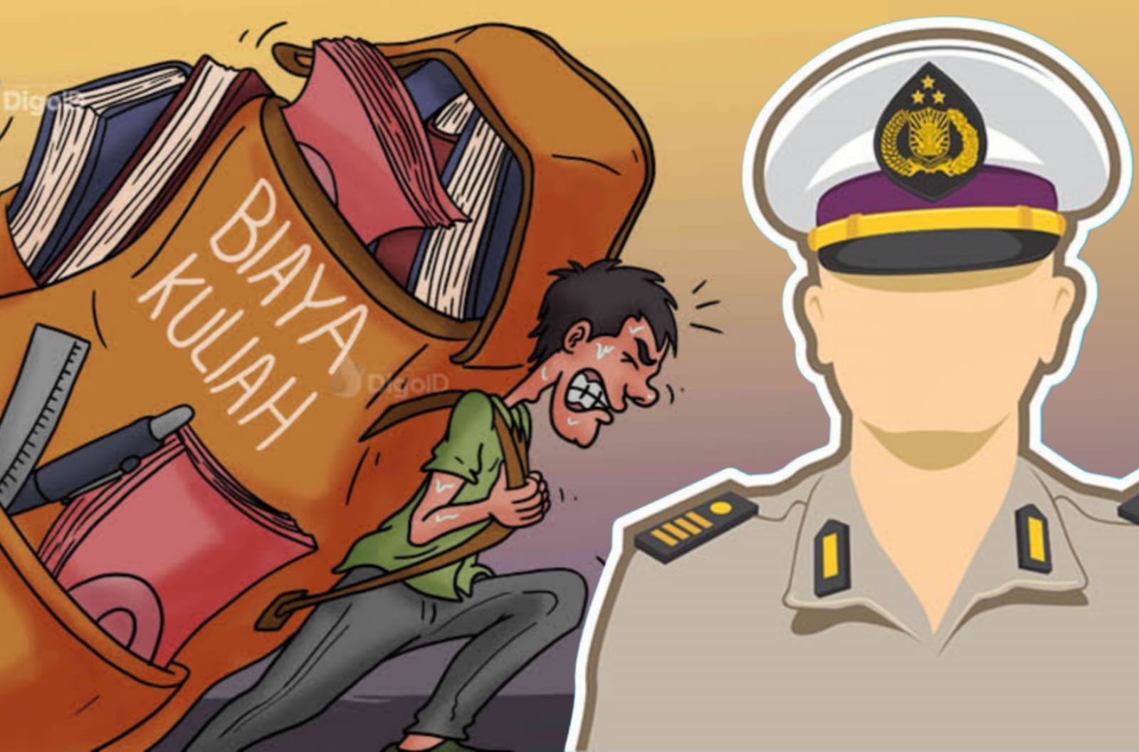 Ilustrasi oknum polisi jadi kurir sabu untuk biaya kuliah sang anak.