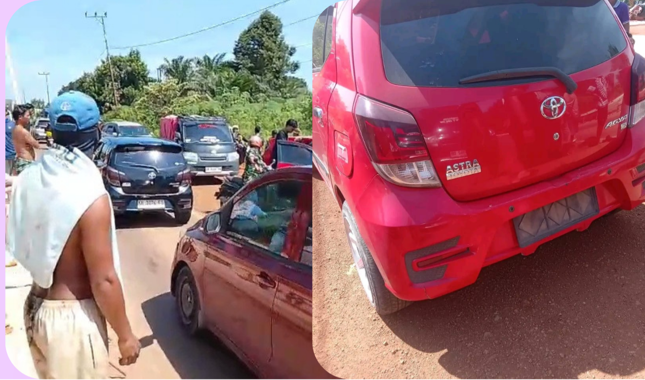 Mobil yang diduga menabrah bocah SD.