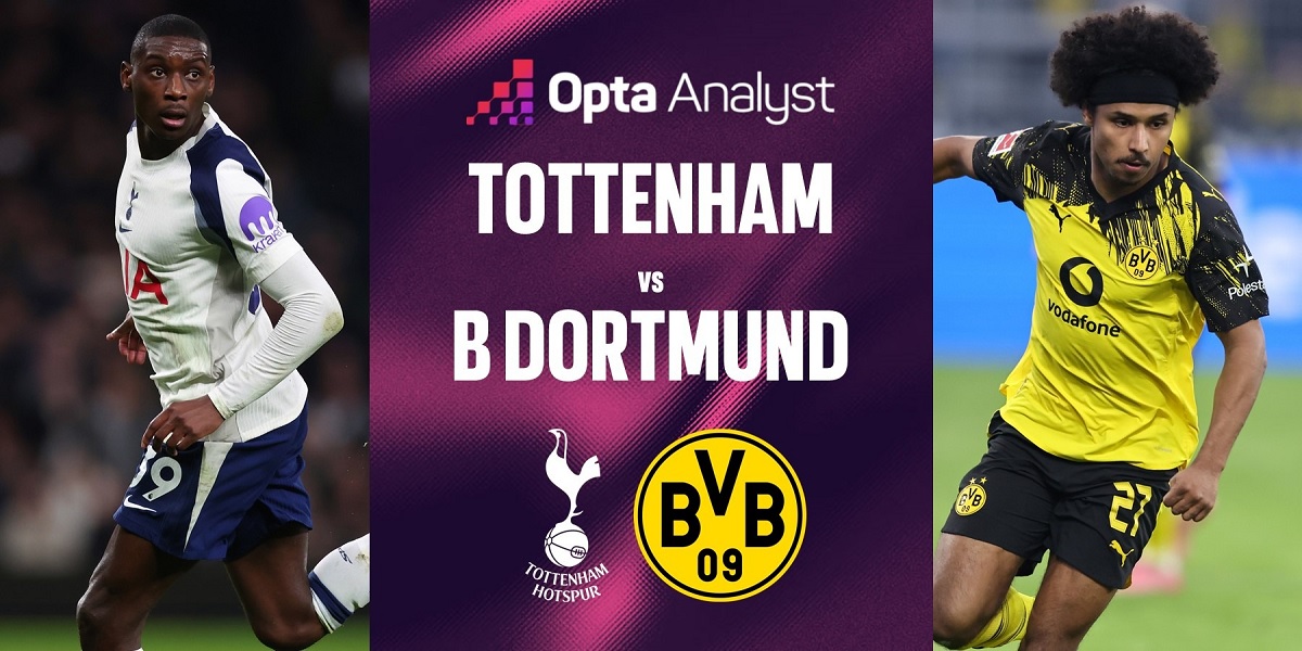 Tottenham Hotspur bersiap menjamu Borussia Dormund di Tottenham Hotspur Stadium dalam laga lanjutan UCL 2025/2026, Rabu (21/01/2026) dini hari WIB. (Sumber: theanalyst.com)