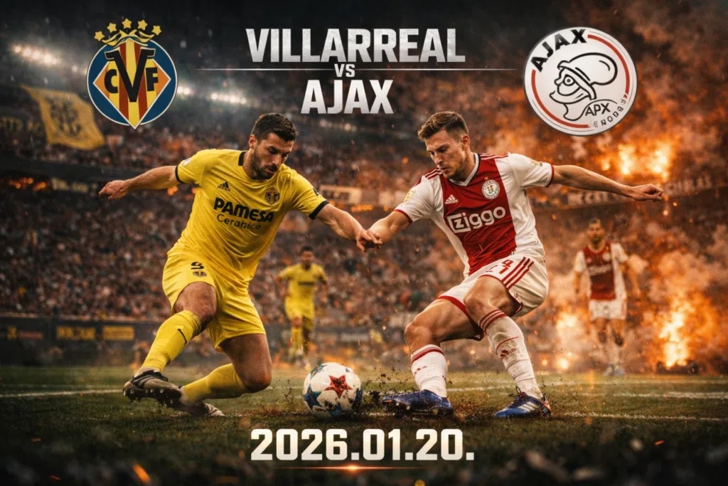 Villarreal bersiap menjamu Ajax Amsterdam di Estadio de la Ceramica dalam laga lanjutan UCL 2025/2026, Rabu (21/01/2026) dini hari WIB. (Sumber: sportfortuna.com)